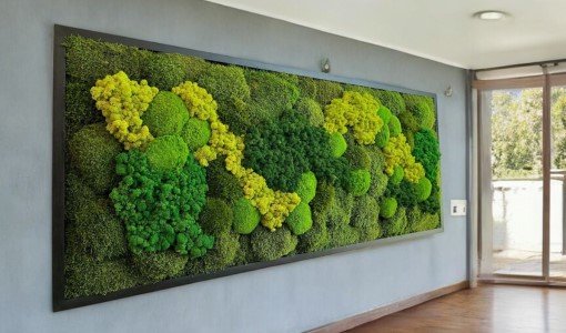 CUADRO DE LUJO REALIZADO CON MUSGO DEL BOSQUE, MUSGO BOLA Y LIQUENES CUADRO DE LUJO REALIZADO CON MUSGO DEL BOSQUE, MUSGO BOLA Y LIQUENES