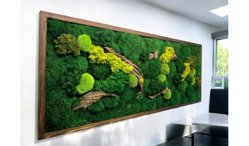 CUADRO DE MUSGO CON MADERAS NOBLES CUADRO DE MUSGO CON MADERAS NOBLES