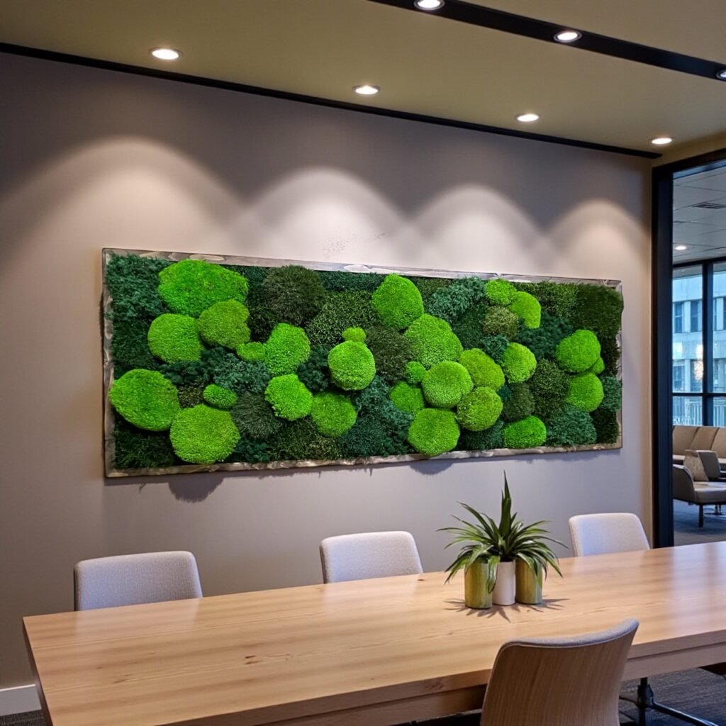 cuadro de musgo bola de grandes dimensiones cuadro de musgo bola de grandes dimensiones