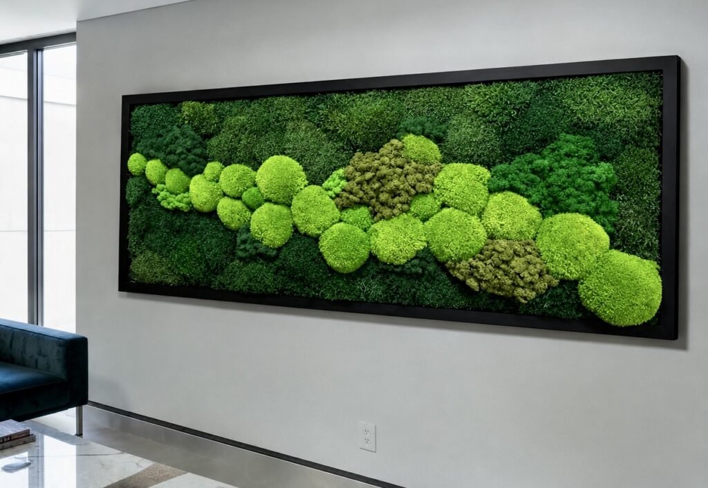Minimalist moss ball and lichen compositions. A fresh, modern way to add greenery—without the upkeep.